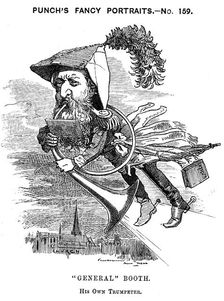 General William Booth, evangelical social worker and founder of the Salvation Army, 1883. Artist: Edward Linley Sambourne