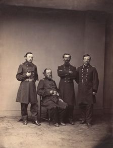 General William Ward and Staff, ca. 1861. Creator: Mathew Brady