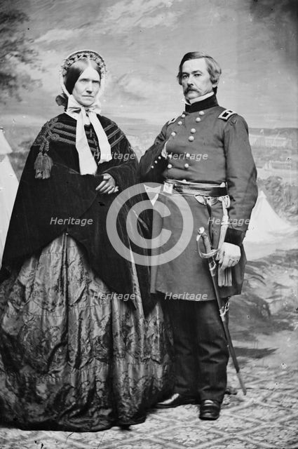 General Willis A. Gorman & wife Martha Stone, between 1855 and 1865. Creator: Unknown.