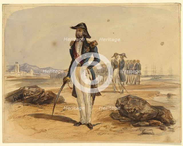 General with Troops in Background, n.d. Creator: Auguste Raffet.