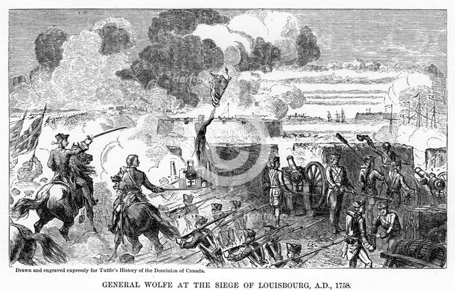 'General Wolfe at the Siege of Louisbourg, AD 1758', (1877). Artist: Unknown