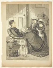 General and Mrs. George Washington, 19th century. Creator: R Lewis