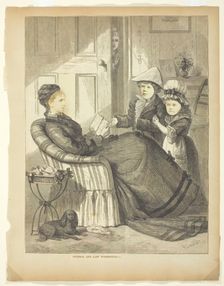 General and Mrs. George Washington, 19th century. Creator: R Lewis