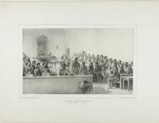 General Assembly of the Boyards, Bucharest, Wallachia, July 15, 1837, 1839. Creator: Auguste Raffet