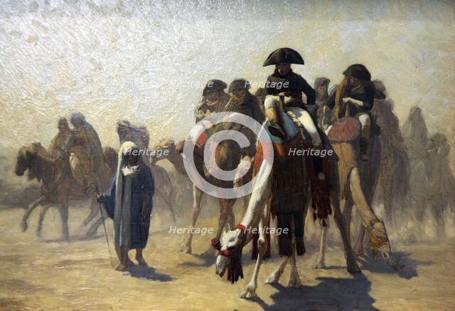'General Bonaparte with His Military Staff in Egypt', 1863. Artist: Jean-Leon Gerome