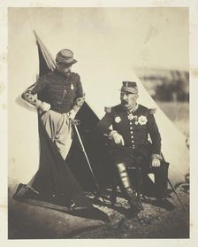 General Bosquet and Captain Dampière, 1855. Creator: Roger Fenton