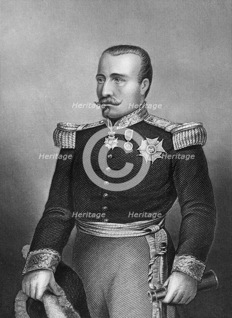 General Bosquet, French soldier, 1857. Artist: DJ Pound