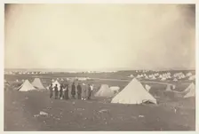 General Bosquet's Quarters looking toward Mackenzie Farm, 1855. Creator: Roger Fenton