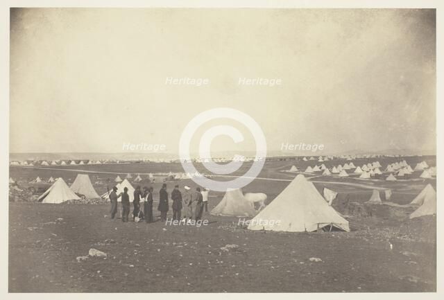 General Bosquet's Quarters looking toward Mackenzie Farm, 1855. Creator: Roger Fenton.