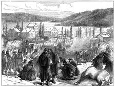 General Bourbaki's defeated French army in Switzerland, February 1871