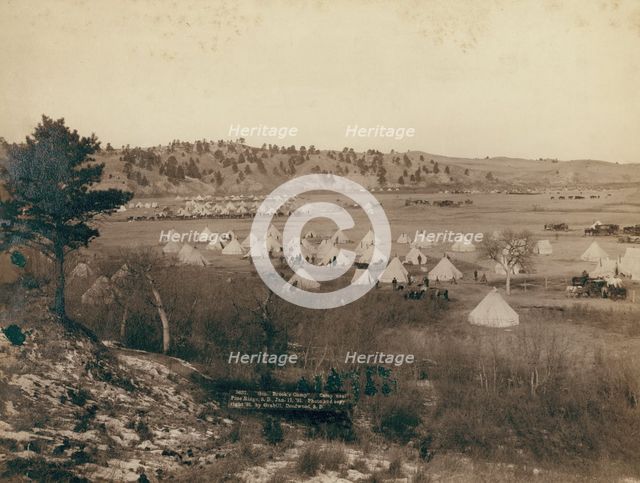 General Brook's Camp Camp near Pine Ridge SD, Jan 17, 1891, 1891. Creator: John C. H. Grabill.