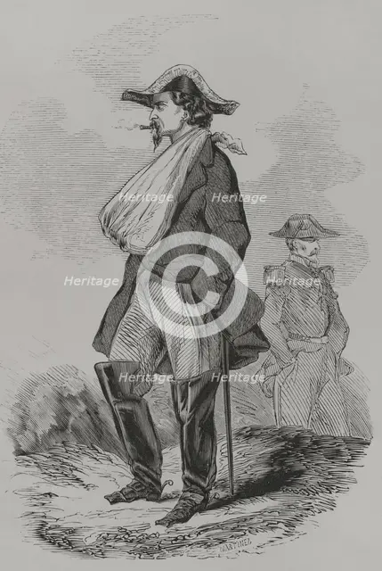 General Canrobert at the Battle of Inkermann (5 November 1854), 1856. Creator: Martinez.