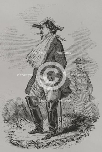 General Canrobert at the Battle of Inkermann (5 November 1854), 1856. Creator: Martinez.