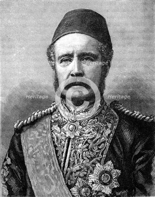 General Charles Gordon, 19th century British soldier, (1900).Artist: Adams and Scanlan