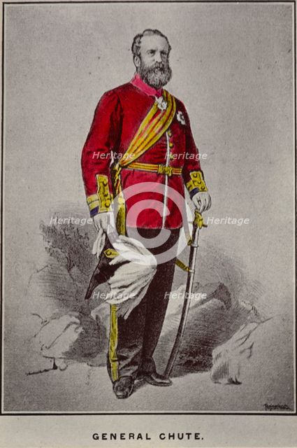 General Chute K.C.B, c.1860. Creator: Unknown.