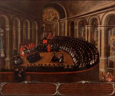 General congregation of the Council of Trent in the Church of Santa Maria Maggiore, 1633. Creator: Naurizio, Elia (1589-1657)
