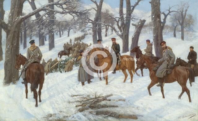 General Count Iosif Gurko in the Balkans. Artist: Kovalevsky, Pavel Osipovich (1843-1903)