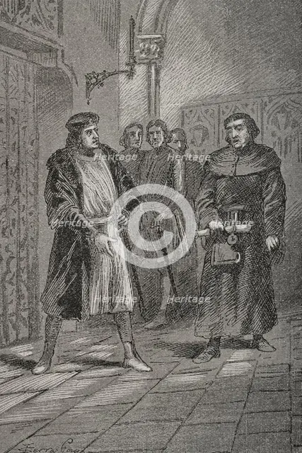 General Courts of the Crown of Aragon in Teruel, 1427, (1890).  Creator: Joan Serra y Pausas.