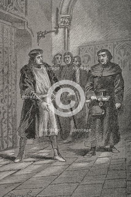 General Courts of the Crown of Aragon in Teruel, 1427, (1890).  Creator: Joan Serra y Pausas.