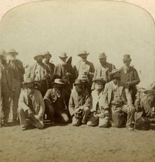 General Cronje's principal commanders after surrendering, South Africa, Boer War, 1900.Artist: Underwood & Underwood
