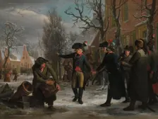 General Daendels Taking Leave of Lieutenant-Colonel Krayenhoff, 1795. Creator: Adriaan De Lelie