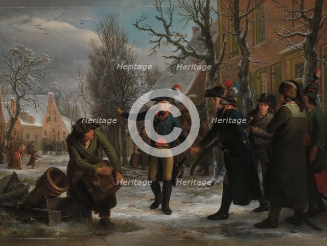 General Daendels Taking Leave of Lieutenant-Colonel Krayenhoff, 1795. Creator: Adriaan De Lelie.