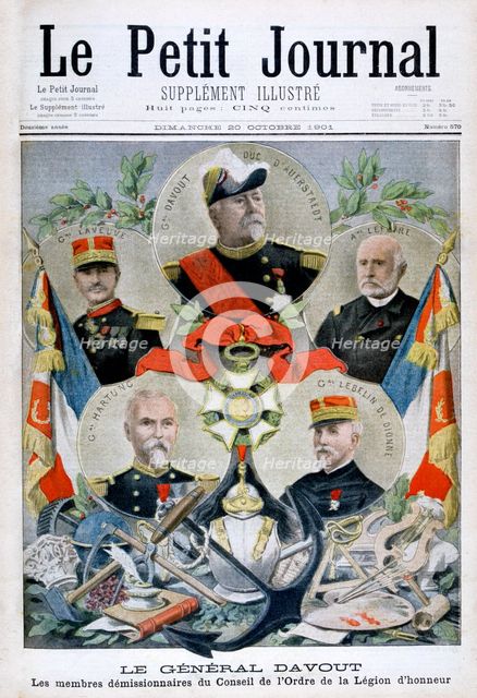 General Davout and members of the Council of the Legion d'Honneur, 1901. Artist: Unknown