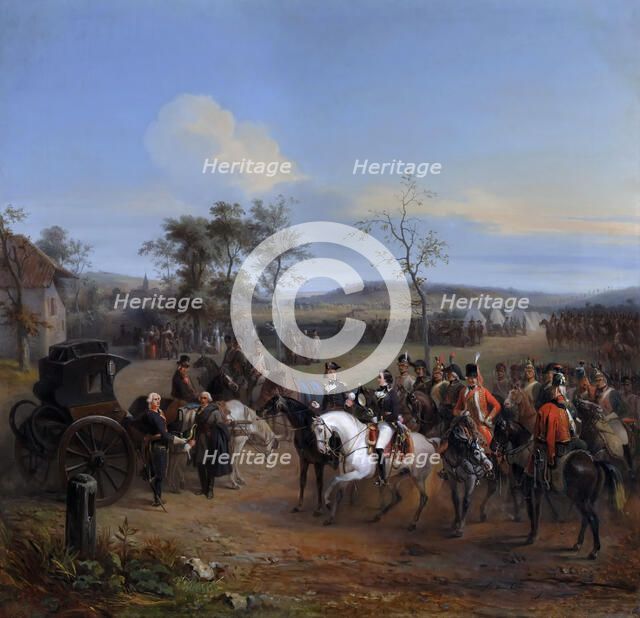 General Despret and Louis-Philippe, Duke of Chartres at Gravelotte, July 1792. Artist: Charpentier, Eugène Louis (1811-1890)