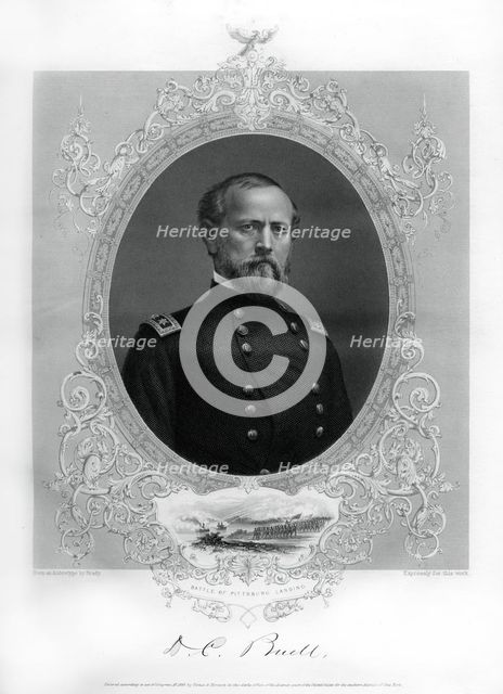 General Don Carlos Buell, US Army officer, 1862-1867.Artist: Brandy