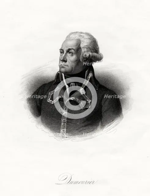 General Dumourier, French soldier and politician, 1845. Artist: GB Shaw