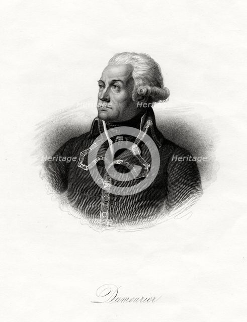 General Dumourier, French soldier and politician, 1845. Artist: GB Shaw