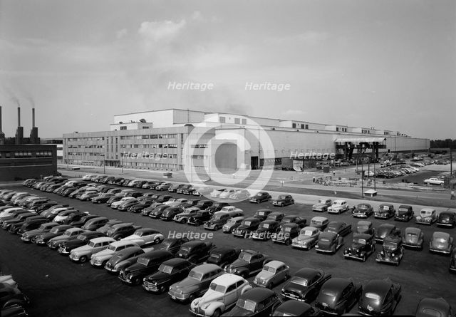General Electric turbine plant, Schenectady, New York, 1949. Creator: Gottscho-Schleisner, Inc.