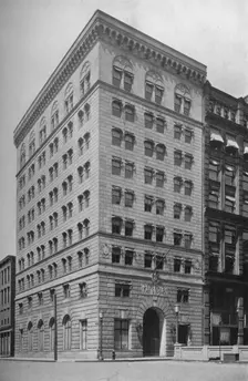 General exterior view, offices of the Brotherhood of Railroad Trainmen, Cleveland, Ohio, 1923