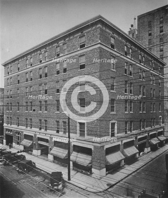 General exterior view, Clemons Brothers Building, Chattanooga, Tennessee, 1923. Artist: Unknown.