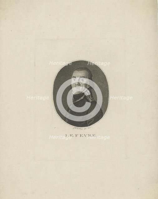 General François-Joseph Lefebvre (1755-1820), 1800. Creator: Nettling, Friedrich Wilhelm (active 1793-1824).