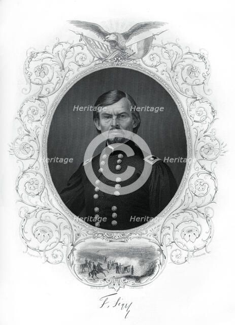 General Franz Sigel, Union general in the American Civil War, 1862-1867.Artist: R Dudensing