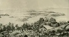 General French's Remarkable Position at Colesberg, c15th January 1900 Creator: Frederick Villiers