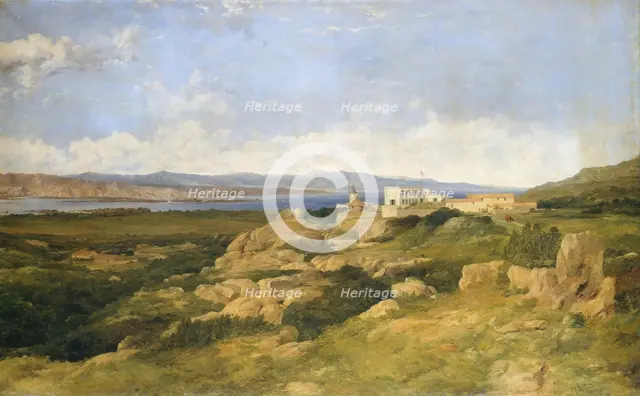 General Garibaldi's Residence at Caprera, 1865. Creator: Frederick Richard Lee.