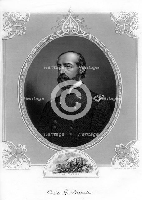 General George Meade, US Army officer and civil engineer, 1862-1867.Artist: Brady