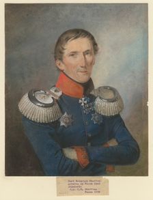 General Georg Wilhelm von Hofmann (1777–1860), 1838. Artist: Steffens, Carl Heinrich (1801-?)