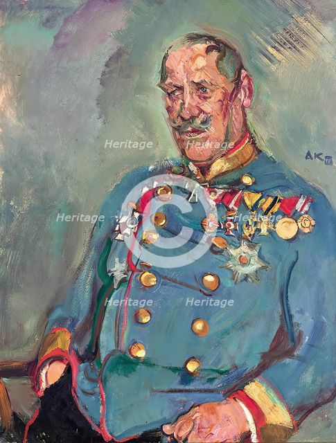 General Gottfried Seibt von Ringenhart, 1918. Creator: Anton Kolig.