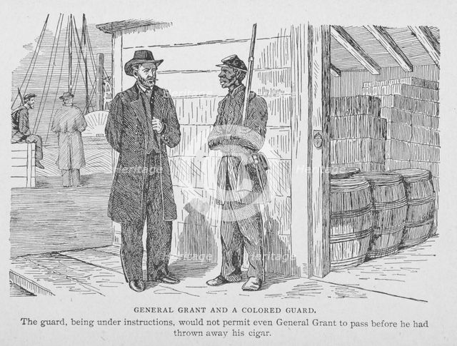 General Grant and a colored guard, 1902. Creator: Unknown.