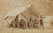 General Grant and Staff, between 1860 and 1865. Creator: Mathew Brady