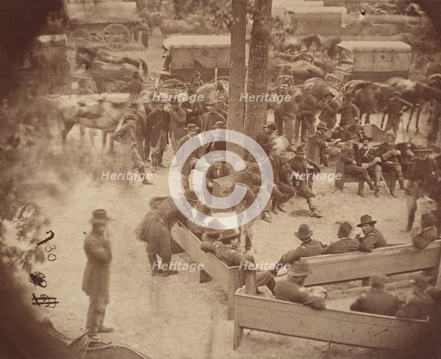 General Grant's Council of War, Massaponax Church, Virginia, May 21, 1864. Creator: Tim O'Sullivan.