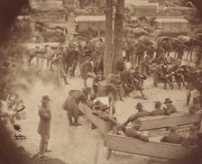 General Grant's Council of War, Massaponax Church, Virginia, May 21, 1864. Creator: Tim O'Sullivan