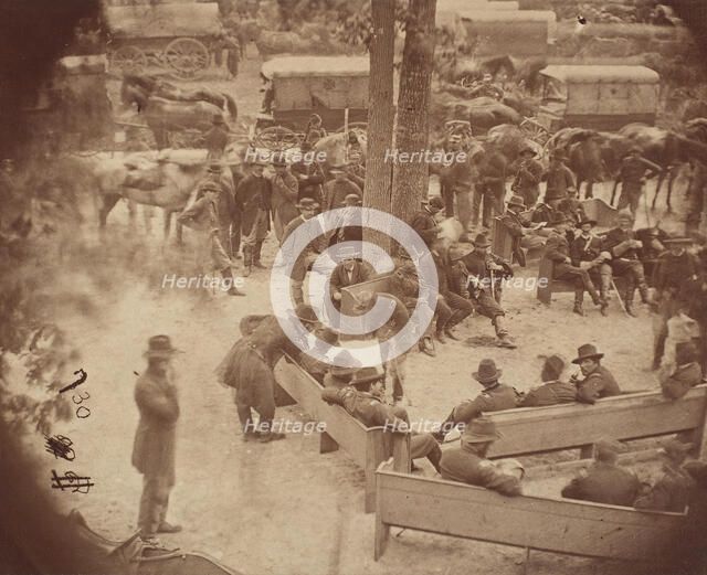 General Grant's Council of War, Massaponax Church, Virginia, May 21, 1864. Creator: Tim O'Sullivan.