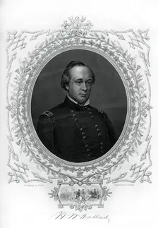 General Henry Wager Halleck, senior Union Army commander, 1862-1867.Artist: G Stodart