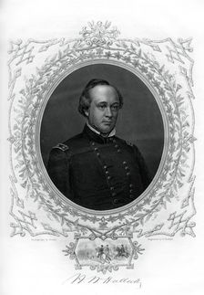 General Henry Wager Halleck, senior Union Army commander, 1862-1867.Artist: G Stodart