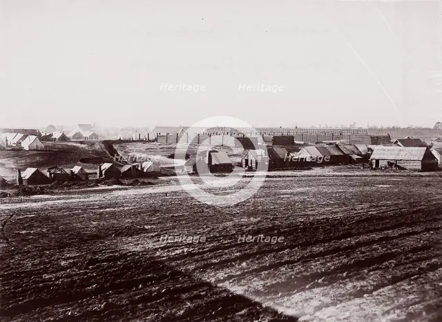 General Hospital, Point of Rocks, Appomattox River below Petersburg, 1864. Creator: Tim O'Sullivan.