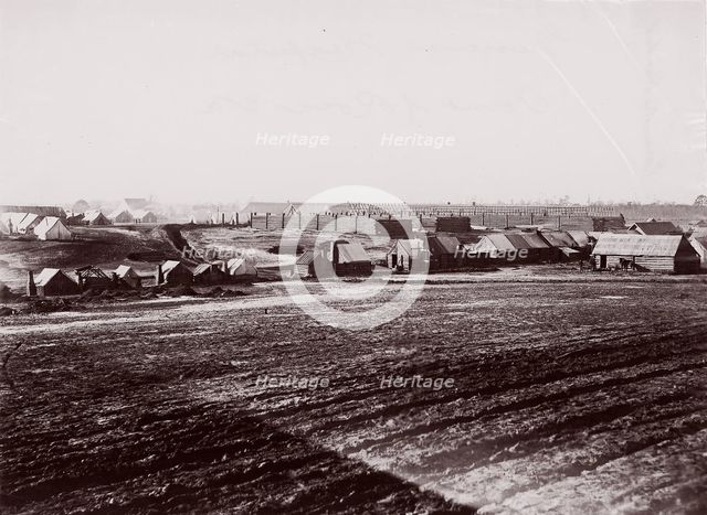 General Hospital, Point of Rocks, Appomattox River below Petersburg, 1864. Creator: Tim O'Sullivan.